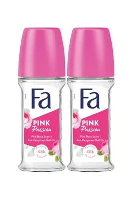 PINK Pink Passion Kadın Roll-On Set 2×50 ml – Aromatik Çiçek Kokusu, 48 Saat Koruma