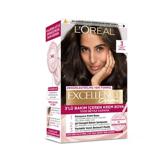 L'Oréal Paris Excellence Creme Saç Boyası 3 Koyu Kestane