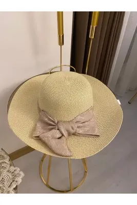 KOGLU Hasır Geniş Kenarlı Şapka