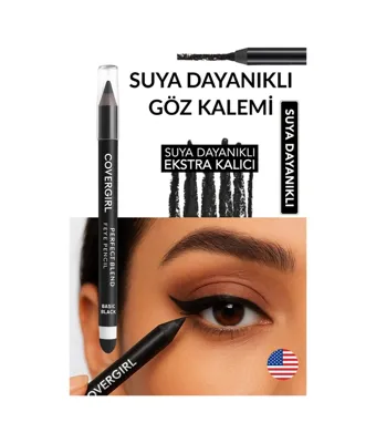 Trendexa Covergirl Perfect Blend Siyah Eyeliner Kalem Black 100 Suya Dayanıklı Göz Kalemi