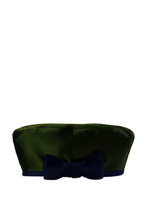 Sibi Hats Craving Green Yeşil Tafta Kadın Beret Şapka