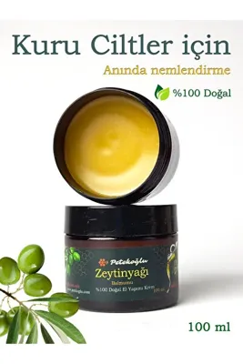Petekoğlu (100ML) %100 Doğal El Yapımı Balmumu Zeytinyağlı Günlük Bakım Onarım Nemlendirici Krem