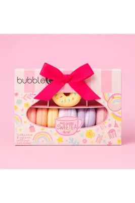 Bubble T Sweetea Shop Karışık Donut & Makaron Banyo Topu Seti 8’li (3X58GR 5X50GR) - Hediye Kutulu
