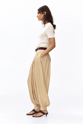 H&M Pileli ve Balon Paçalı Pantolon