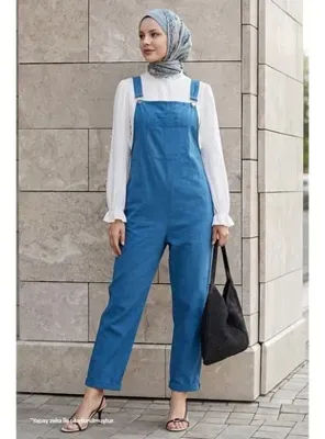 InStyle Lindy Askılı Salopet - İndigo