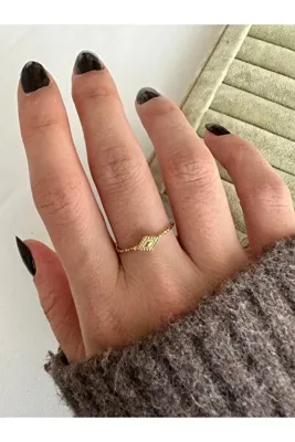 ringbox Gold Mini Baklava Model Çelik Yüzük