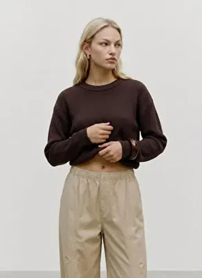Vero Moda Kahverengi Kadın Kazak 10347043-191109 TCX