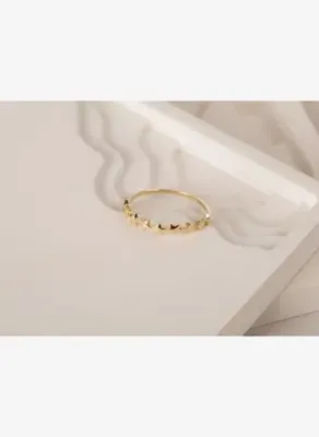 Safir Mücevher Lovely Altın Yarımtur Yıldız Yüzük