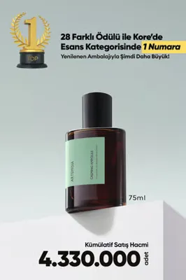 MISSHA Artemisia Annua Özü İçeren Hassas Ciltler İçin Kızarıklık Karşıtı Konsantre Ampul