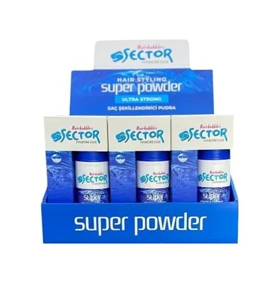 Diğer Sector Vax Haır Stylıng Super Powder Ultra Strong 20gr Mavi 12'li Paket