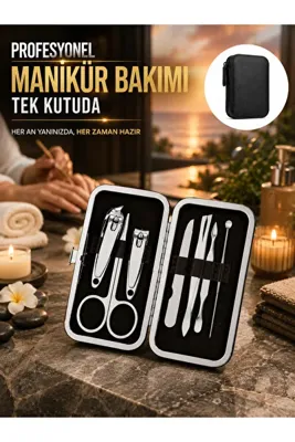 SORA GROUP Evde Profesyonel Tırnak Bakımı İçin 7 Parça Premium Bakım Seti