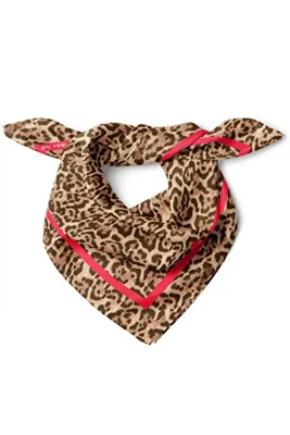 nehir eşarp Leopar Desen Bandana 50x50 Cm