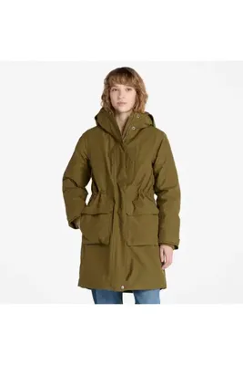 Timberland Waterproof Parka Kadin Koyu Yeşil Mont