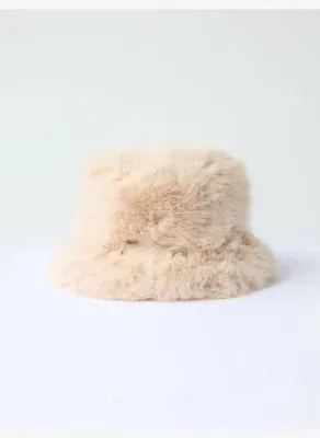Jimmy Key Bej Peluş Balıkçı Şapkası