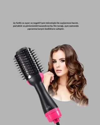 ZERO LAND CSMO-TEX 1200 Watt Gücünde, Negatif İyon Teknolojili, 3 Isı Kademeli (154834) Fön Tarağı