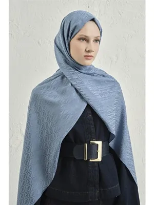 ARMİNE Elegance İpek Pamuk Monogram Şal 26