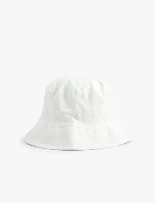 Koton Pamuklu Brodeli Bucket Şapka