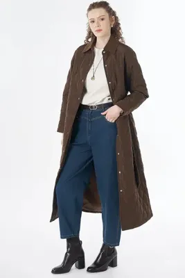 Kayra Yaka Detaylı Anorak Mont Kahve