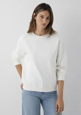 Mavi Beyaz Basic Sweatshirt