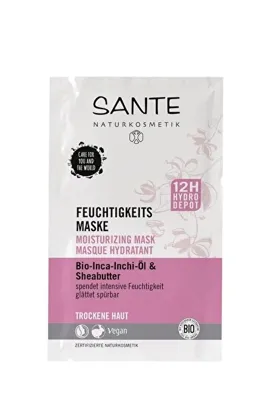 Sante Organik Nemlendirici Maske Pembe 2x4ml Inca Inchi Yağı Ve Shea Yağı