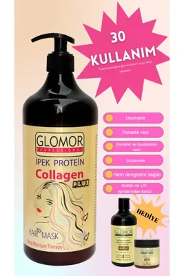 GLOMOR Ipek Protein Kolajen Bakım Saç Maskesi