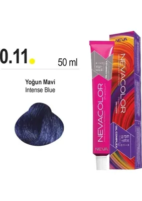 Neva COLOR SAÇ BOYASI 0.11 YOĞUN MAVİ