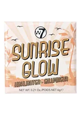 W7 Sunrise Glow 6 GR Çok Renkli Aydınlatıcı Toz Parlak Görünüm ile Allık Olarak Kullanım