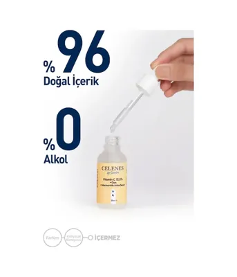 Bezos Celenes Aydınlatıcı Ve Cilt Tonu Eşitleyici Rena C Vitamini Serum - Yulaf Özü + Niacinamide 30 Ml Bezos1