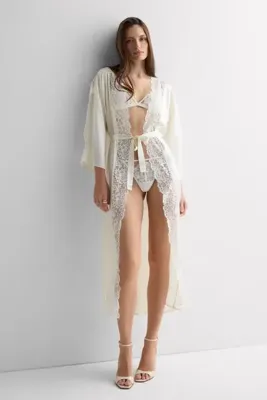 INTIMISSIMI Ethereal Embrace İpek Uzun Sabahlık