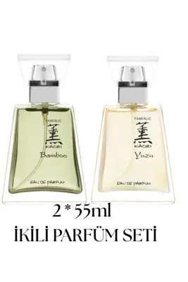 Faberlic KAORİ BAMBU EDP 55 ML+KAORİ YUZİ EDP 55 ML İKİLİKADIN PARFÜM SETİ -KALICI İMZA GURME KOKU