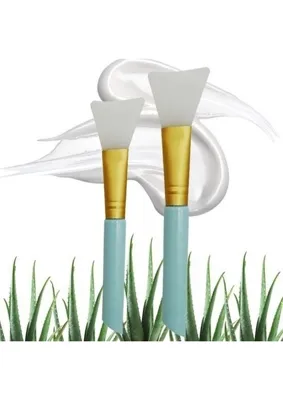 Myg Plus Buffer® 2li Silikon Temizlemesi Kolay Kullanılabilen Yüz Cilt Bakımı Maske ve Krem Spatulası