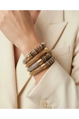 FASHİON JEWELRY Modern Dokulu Kombin Bileklik(5'li)