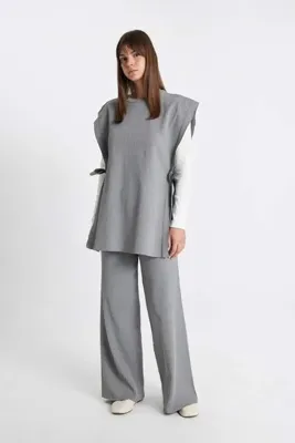 Defacto Relax Fit Triko Pantolon Beli Lastikli Basıc Geniş Paça Y1325AZ24AU