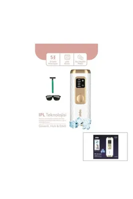 EGE YAPI Ipl Buz Lazer Epilatör - Epilasyon Cihazı 5 Farklı Mod - Lcd Ekran Tüm Vücut Uygun SEL-6049
