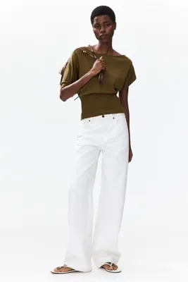 H&M Tek Omuzlu İnce Triko Üst