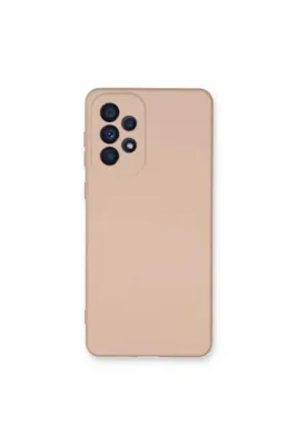 Viessmann Samsung Galaxy A73 5G Kılıf Nano içi Kadife Silikon - Pudra