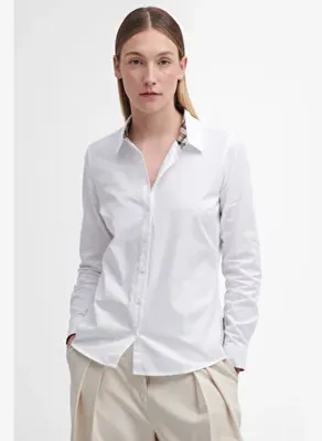 Barbour Derwent Gömlek WH33 White/Hessian Tartan