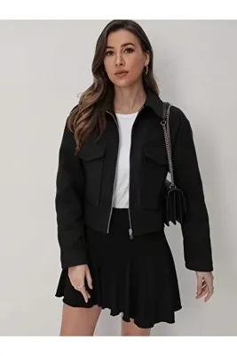 eybetsa kadın kısa crop ceket