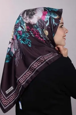 Genel Markalar Kadın Mor Rayon Eşarp - Desen-05 - Renk-08