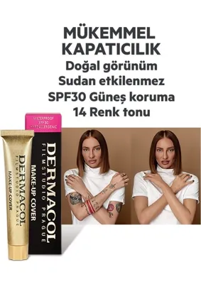 Dermacol Make-Up Cover No.211 Yüksek Kapatıcı Fondöten SPF30 Günlük Kullanım İçin