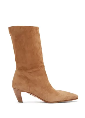 Aquazzura Slouchy Camel Kadın Nubuk Bot