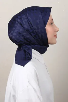 Eşarppark Golden Jakar Eşarp 4138-11 Lacivert