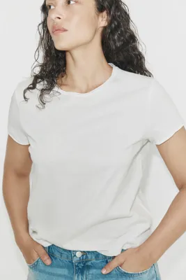 H&M Kıvrık Kenarlı Tişört