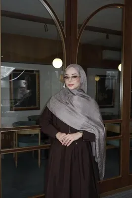 Jawel Sarmaşık Desenli Jakarlı Şal