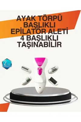 ARNEER Mey İthalat® 4 Başlıklı Lazer Öncesi Kısaltma Epilasyon Aleti Epilatör Çok Amaçlı