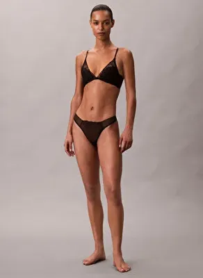 Calvin Klein Siyah Kadın LV00QF8349 CK WOMEN Balenli Sütyen