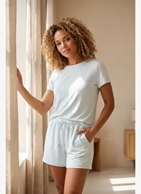 Katia & Bony Kadın Basic Modal Şort Yeşil
