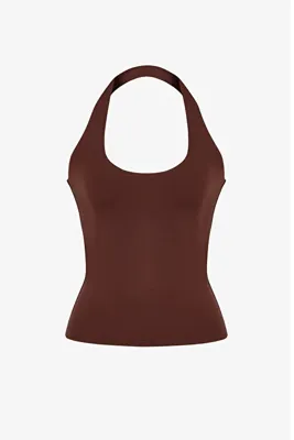 Penti Kahverengi Halter Yaka Üst