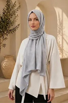 MİRSOY SCARF Zerafet Desen Kaymaz jakarlı Şal
