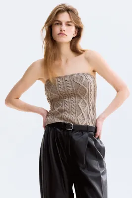 H&M Cable-knit tube top